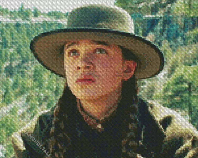 Mattie Ross in True Grit Diamond With Numbers Mattie Ross In True Grit Diamond Painting
