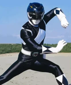 Mighty Morphin Black Ranger Diamond Painting
