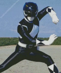 Mighty Morphin Black Ranger Diamond Painting
