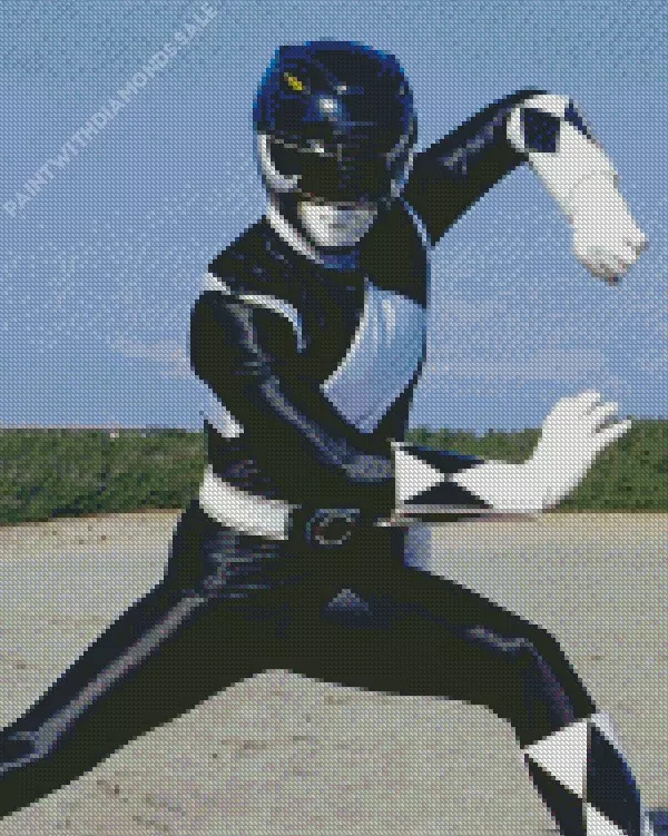 Mighty Morphin Black Ranger Diamond Paintings Mighty Morphin Black Ranger Diamond Painting