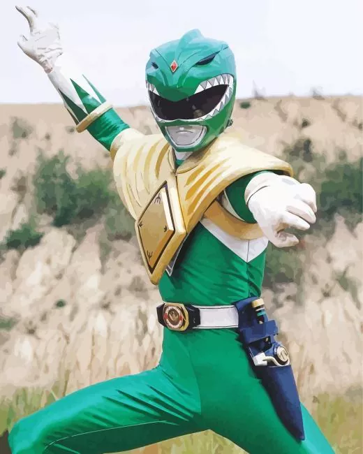Mighty Morphin Green Ranger Diamond Dotz Mighty Morphin Green Ranger Diamond Painting