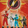 Mighty Morphin Power Rangers Poster Diamond Painting