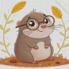 Mole With Glasses Diamond Painting