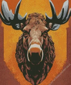 Moose Head Diamond Painting