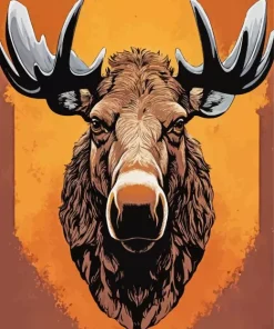 Moose Head Diamond Painting