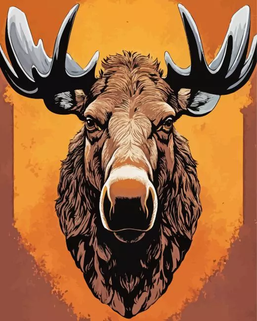 Moose head Diamond Paintings Moose Head Diamond Painting