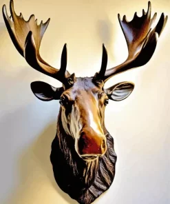 Moose Head Skull Diamond Painting