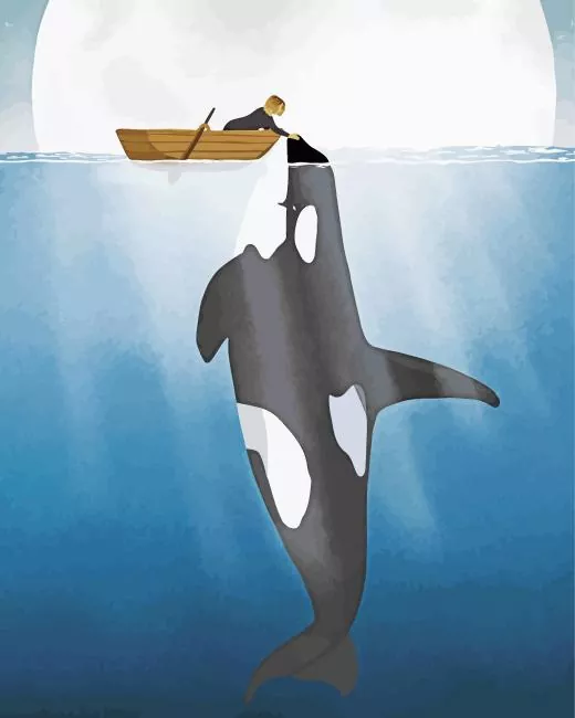 Orca art Diamond With Numbers Orca Art Diamond Painting