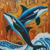 Orca Whales Diamond Painting