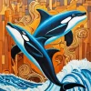 Orca Whales Diamond Painting