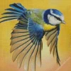 Parus Bird Flying Diamond Painting