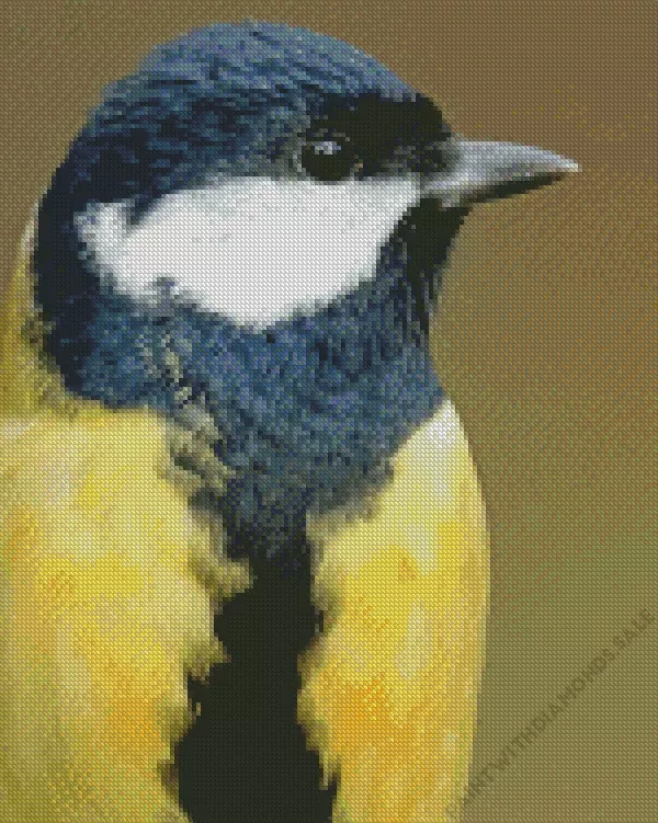 Parus Bird head Diamond Dotz Parus Bird Head Diamond Painting
