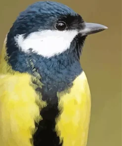 Parus Bird Head Diamond Painting