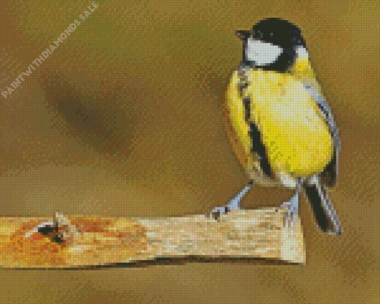 Parus Bird looking up Diamond Dotz Parus Bird Looking Up Diamond Painting