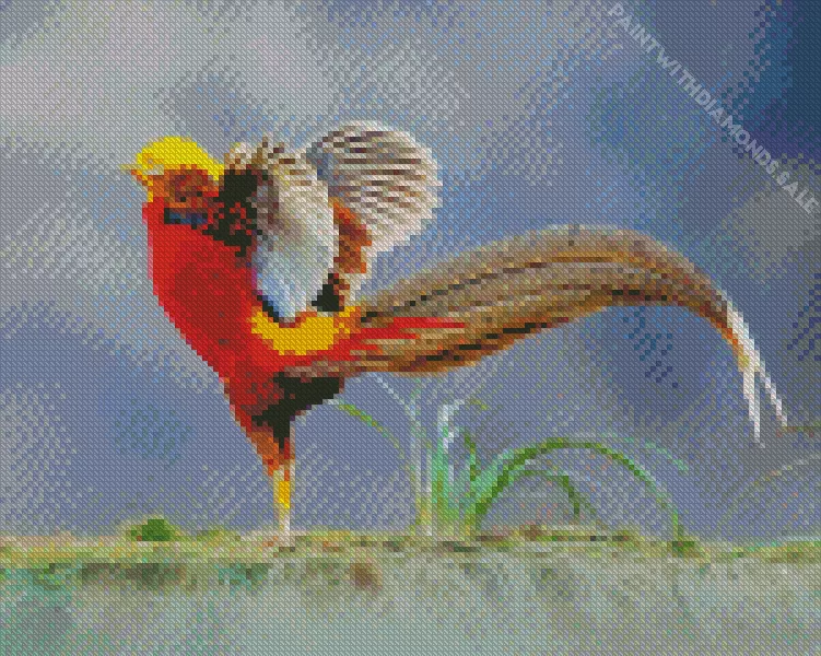 Pheasant flapping wings Diamond Paints Pheasant Flapping Wings Diamond Painting