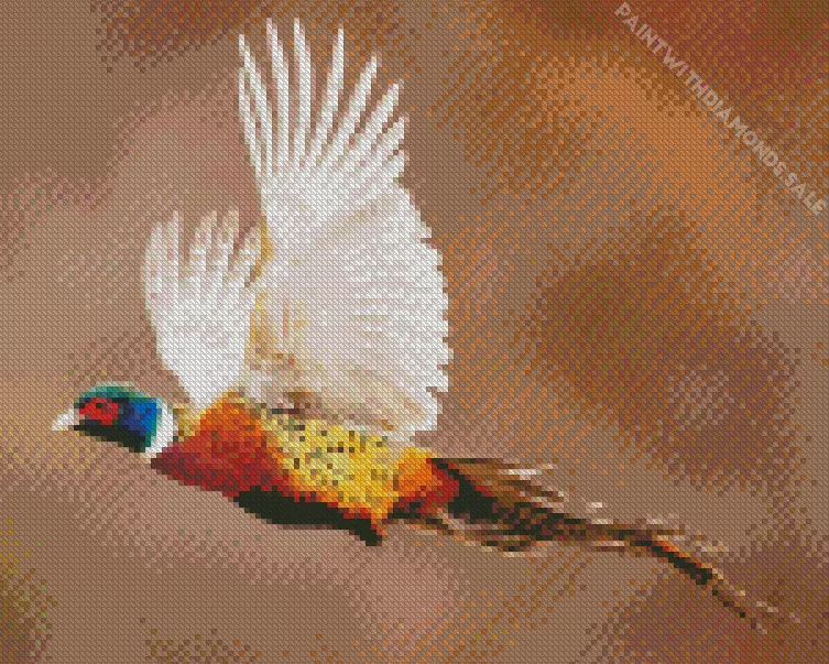 Pheasant flying Diamond Paints Pheasant Flying Diamond Painting