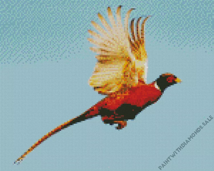 Pheasant flying bird Diamond Paints Pheasant Flying Bird Diamond Painting