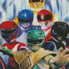 Power Rangers Poster Diamond Painting