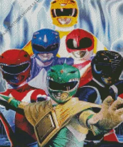Power Rangers Poster Diamond Painting