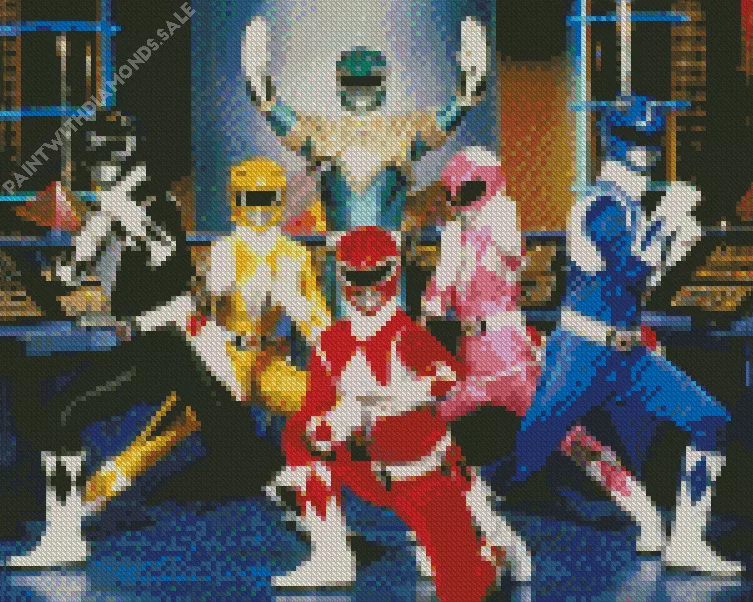 Power Rangers tv series Diamond Paintings Power Rangers TV Series Diamond Painting
