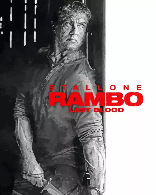 Rambo 5 Last Blood Poster Diamond Dotz Rambo 5 Last Blood Poster Diamond Painting