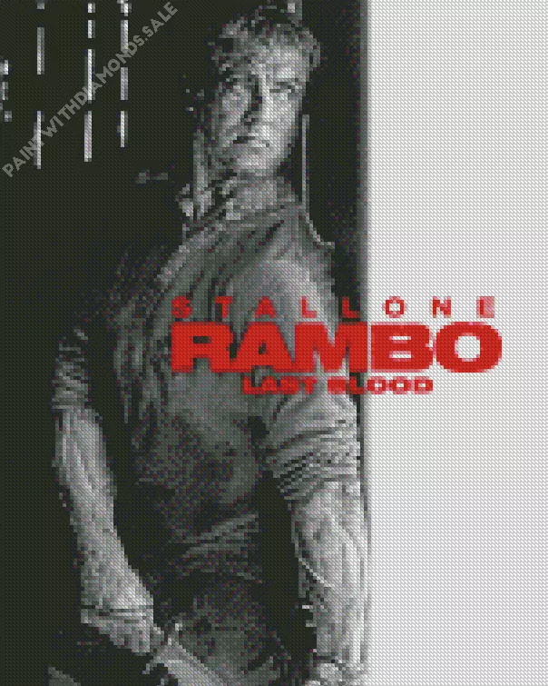 Rambo 5 Last Blood Poster Diamond Paints Rambo 5 Last Blood Poster Diamond Painting