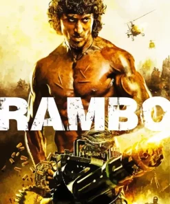 Rambo Film Poster Diamond Painting