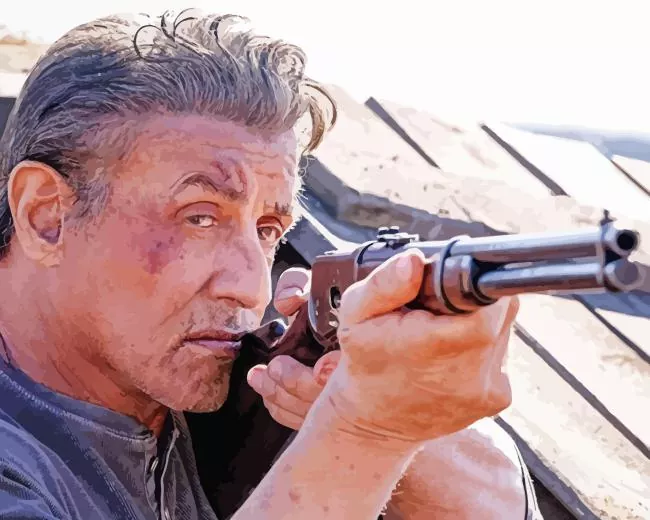 Rambo movie character Diamond Dotz Rambo Movie Character Diamond Painting