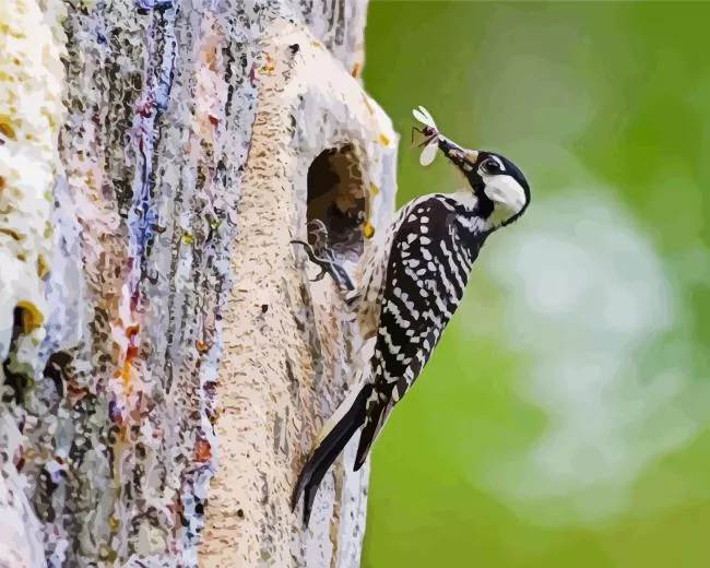 Red cockaded woodpecker Diamond Paints Red Cockaded Woodpecker Diamond Painting