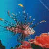 Red Lionfish Art Diamond Painting