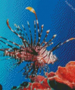 Red Lionfish Art Diamond Painting