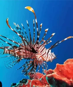 Red Lionfish Art Diamond Painting