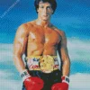Rocky Movie Character Diamond Painting