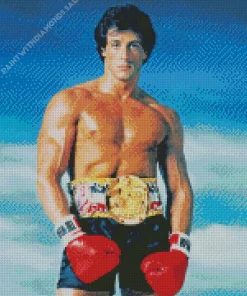 Rocky Movie Character Diamond Painting