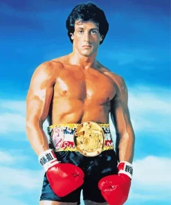 Rocky Movie Character Diamond Painting