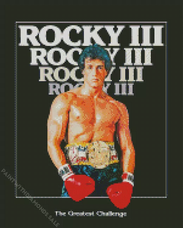 Rocky movie poster Diamond By Numbers Rocky Movie Poster Diamond Painting