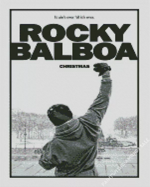 Rocky poster Diamond By Numbers Rocky Poster Diamond Painting