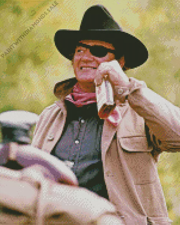 Rooster Cogburn True Grit Diamond With Numbers Rooster Cogburn True Grit Diamond Painting