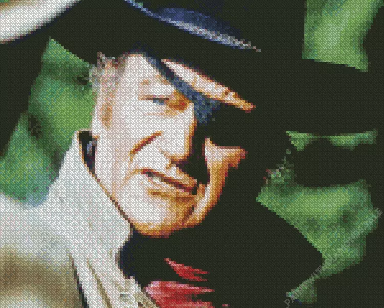 Rooster Cogburn True Grit character Diamond With Numbers Rooster Cogburn True Grit Character Diamond Painting