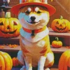 Shiba Inu Halloween Diamond Painting