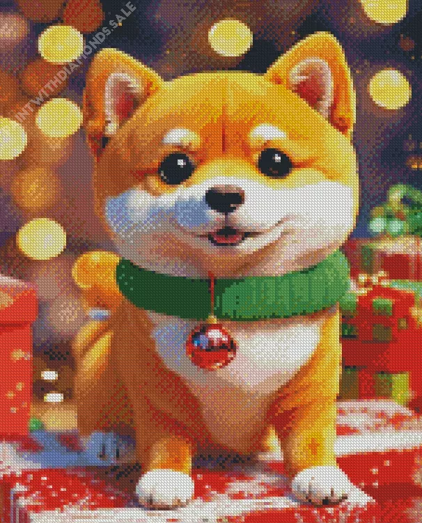 Shiba Inu puppy Diamond By Numbers Shiba Inu Puppy Diamond Painting