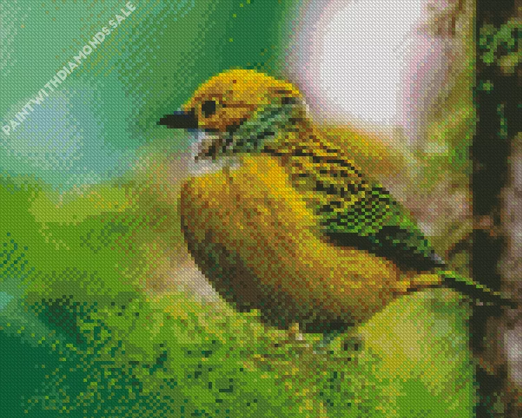 Silver throated Tanagers Diamond Dotz Silver Throated Tanagers Diamond Painting