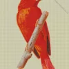 Summer Tanager Bird Art Diamond Painting
