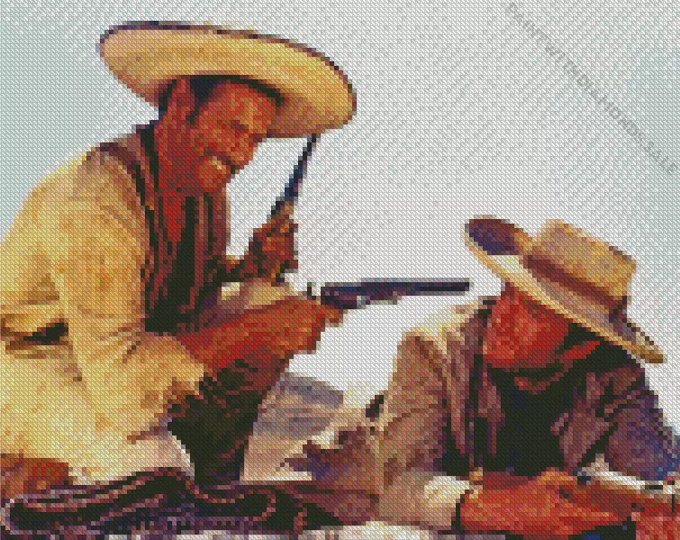 The Good the Bad and the Ugly movie Diamond With Numbers The Good The Bad And The Ugly Movie Diamond Painting