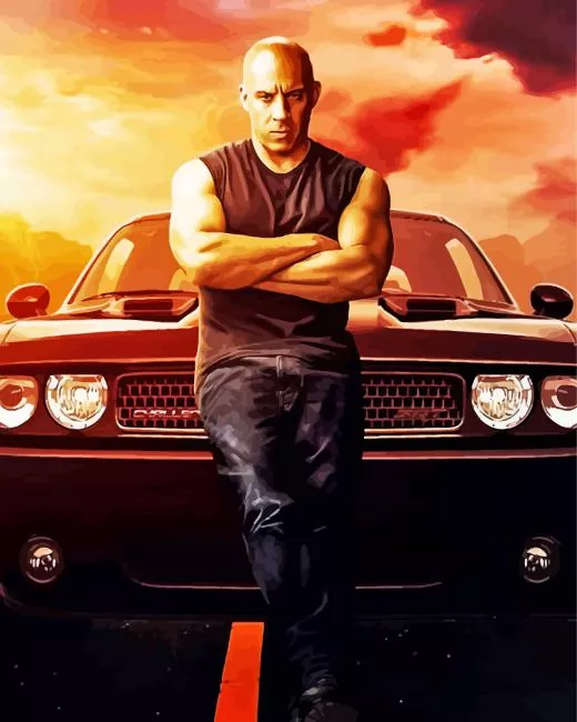 The fast and the furious character Diamond Dotz The Fast And The Furious Character Diamond Painting