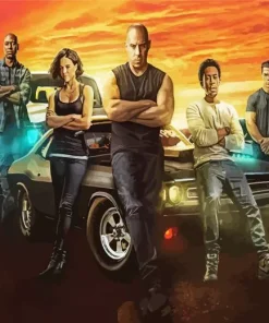 The Fast And The Furious Characters Diamond Painting