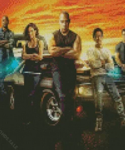 The Fast And The Furious Characters Diamond Painting