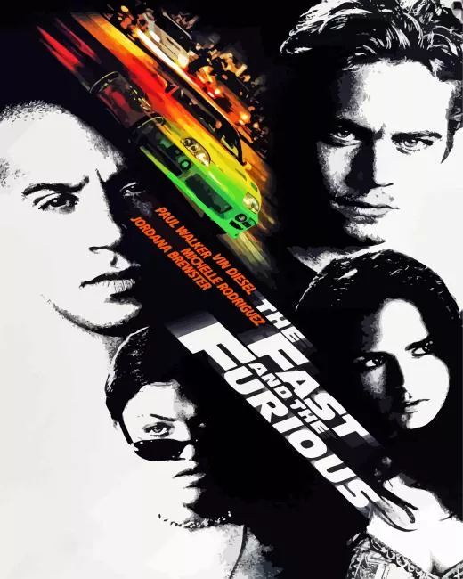 The fast and the furious poster Diamond Dotz The Fast And The Furious Poster Diamond Painting