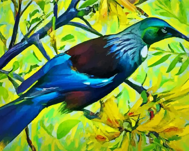 Tui bird art Diamond Paints Tui Bird Art Diamond Painting