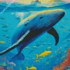 Whale And Fish Diamond Painting